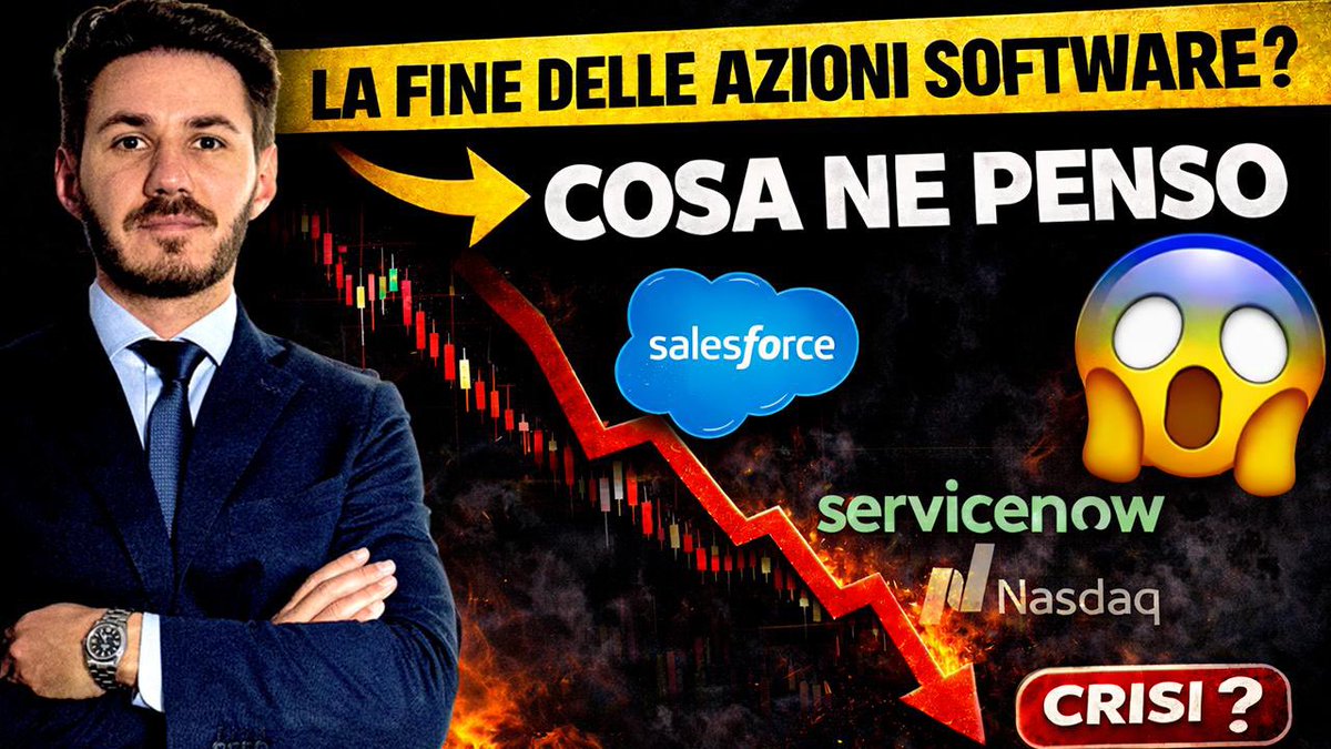 CROLLO delle Azioni Software: è DAVVERO la Fine del SaaS ? 

🔴 Guarda il video: youtube.com/watch?v=qXI1oJ…