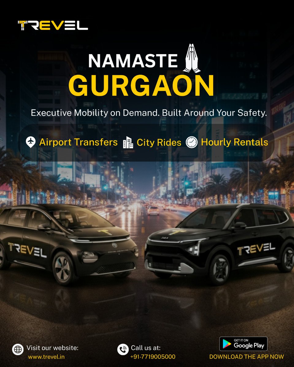 trevel_ind's tweet photo. Everything is planned.
Except the cab.
Trevel fixes that.
Reliable airport city and hourly rides without the stress.

#trevel #airporttransfers #cityrides #hourlyrentals #evmobility #cabservice #gurgaonrides https://t.co/nHoQuAtAdK