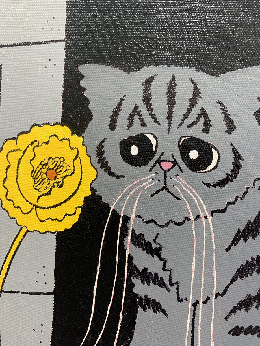 「ひなげし」石津ちひろ
ひげの ながい ねこが
ひげの ない ひなげしと
ひっそり ごたいめん
ひげながの ねこと
ひげなしの ひなげし
※ブックギャラリーポポタムで個展「描くかく詩かじか」開催中。