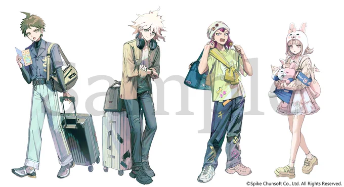 「#ダンガンロンパ」×「#推し旅」コラボのイラストを描かせていただきました!