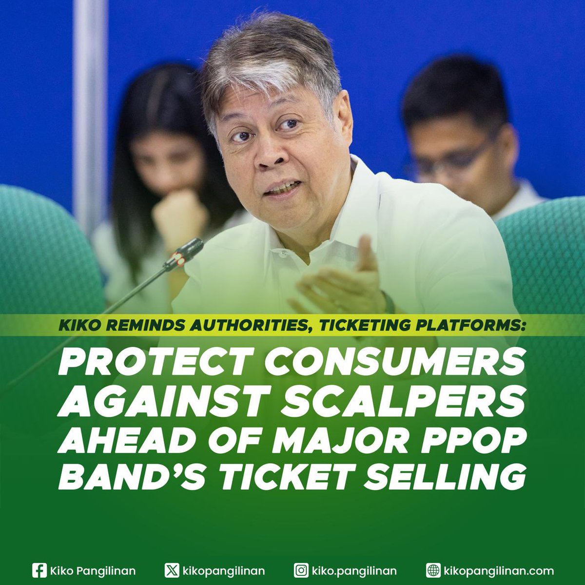 PROTEKTAHAN ANG MGA KONSYUMER LABAN SA MGA SCALPER

Ang scalping ay sumisira sa patas na access sa mga entertainment event. Sinasamantala nito ang mga fans, habang ang mga scalper at ang mga nasa likod ng ganitong gawain ay naghahangad ng labis na tubo.

Hinihikayat natin ang mga