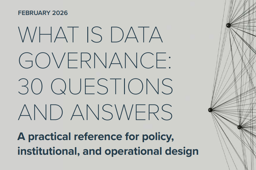 datosgob's tweet photo. 📃Nuevo informe: “What is Data Governance: 30 Questions and Answers”. Una guía práctica para diseñar políticas, instituciones y prácticas de gobernanza de datos centradas en confianza, valor y equidad. Descárgalo aquí 👉https://t.co/urdWMMEn20 https://t.co/3W4c8aSbKs
