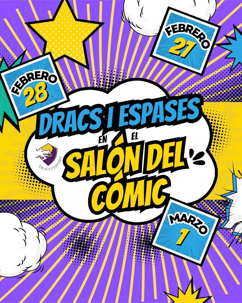💥 ¡Dracs i Espases llega al <a href="/SalonComicVlc/">Salón del Cómic y del Manga de Valencia</a> ! 💥

Nos encontraréis los días 27 y 28 de febrero y 1 de marzo viviendo tres jornadas llenas de rol, juegos y mucha pasión por la cultura.

Ven a conocernos, a jugar y a descubrir todo lo que hacemos.