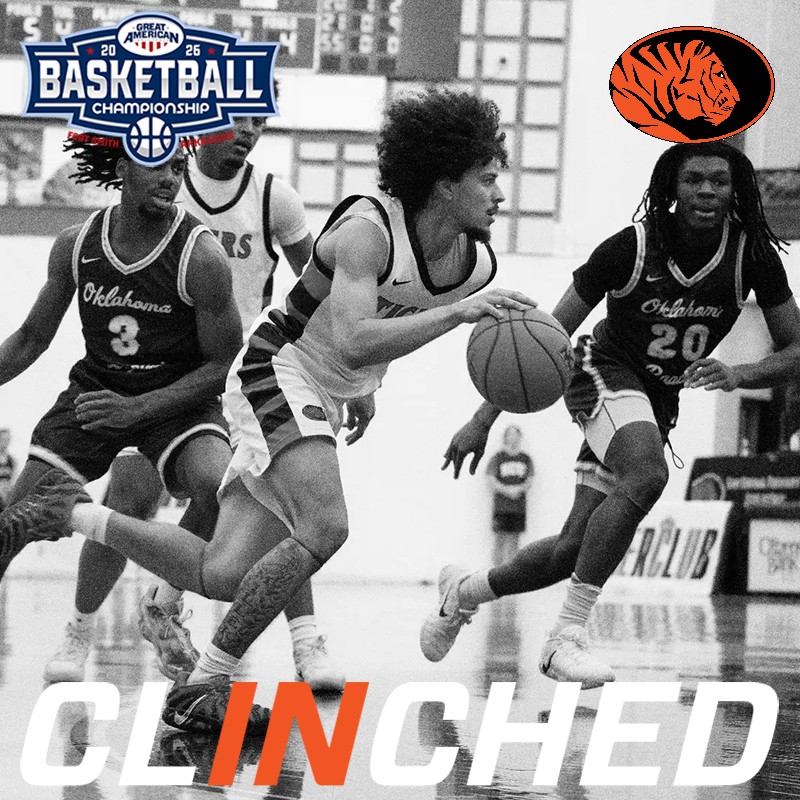 GACAthletics's tweet photo. With tonight's win @ECUTigersMBB  @ECUTigers  secured a spot in #theGAC Men's 🏀 Championship in @ExpFortSmith #clINched https://t.co/pLO4gWiJhA