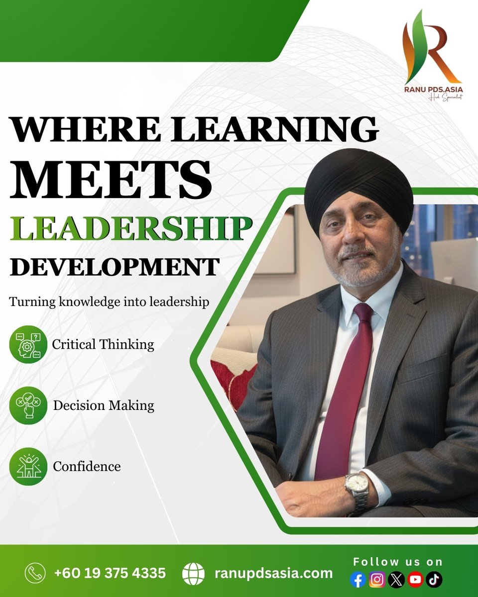ranupdsasia's tweet photo. Where Learning Meets Leadership Development

At Ranu PDS, we turn knowledge into leadership by building critical thinking, decision-making, and confidence, preparing individuals to lead with purpose and clarity.

#RanuPDS #LeadershipDevelopment #ProfessionalGrowth #LearningToLead https://t.co/ykBJcT3U5B