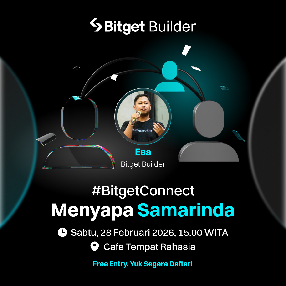 BitgetID's tweet photo. #BitgetConnect Menyapa Samarinda ๐
Halo Bitgetizen Samarinda dan sekitarnya! Yuk kita meet up santai bareng #BitgetBuilder kita @panglima_crypto buat sharing tentang kripto dan gimana cara berkarir di Web3.
๐
Sabtu 28 Februari 2026, 15.00 WITA
๐ Daftar gratis sekarang https://t.co/yFsiy5QLnQ
#BGBSamarinda #EventWithBitget