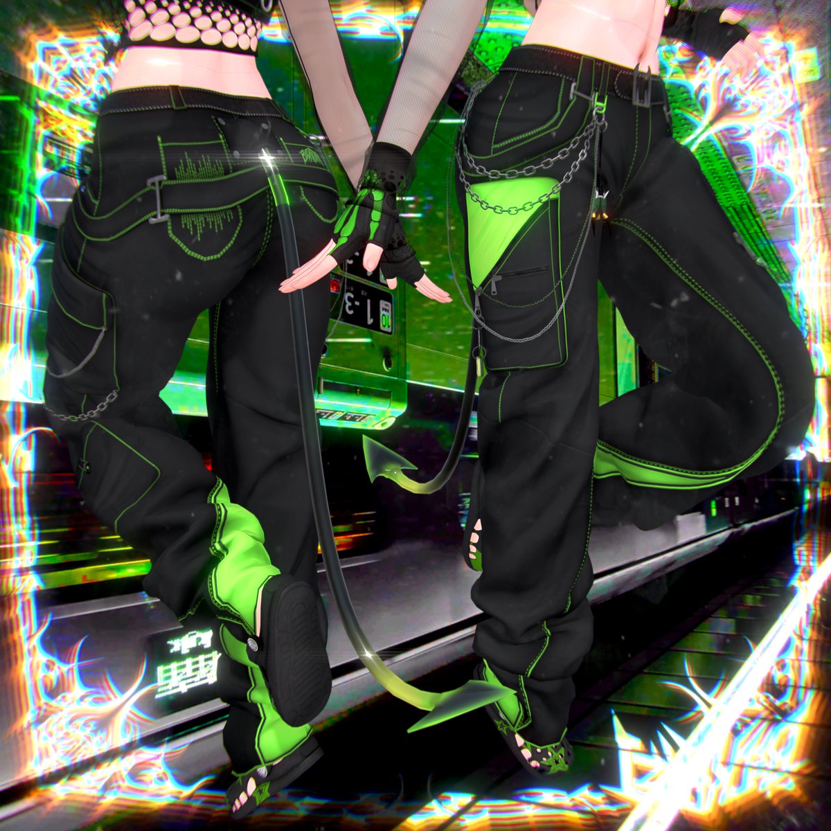 🎁RTキャンペーンとセールイベントだ！‼️
🏷️第1週セール中‼️

BECKENZI NeonOni!!OUT NOW!!!💚👺
beckenzi.booth.pm/items/8036975

21アバター対応中！21 Avatars supported!

🏷️セール🏷️
このセールは投稿から1週間続く。
This sale will last 1 week as of this post!

📢 RTイベント開催中！当選者10名!!