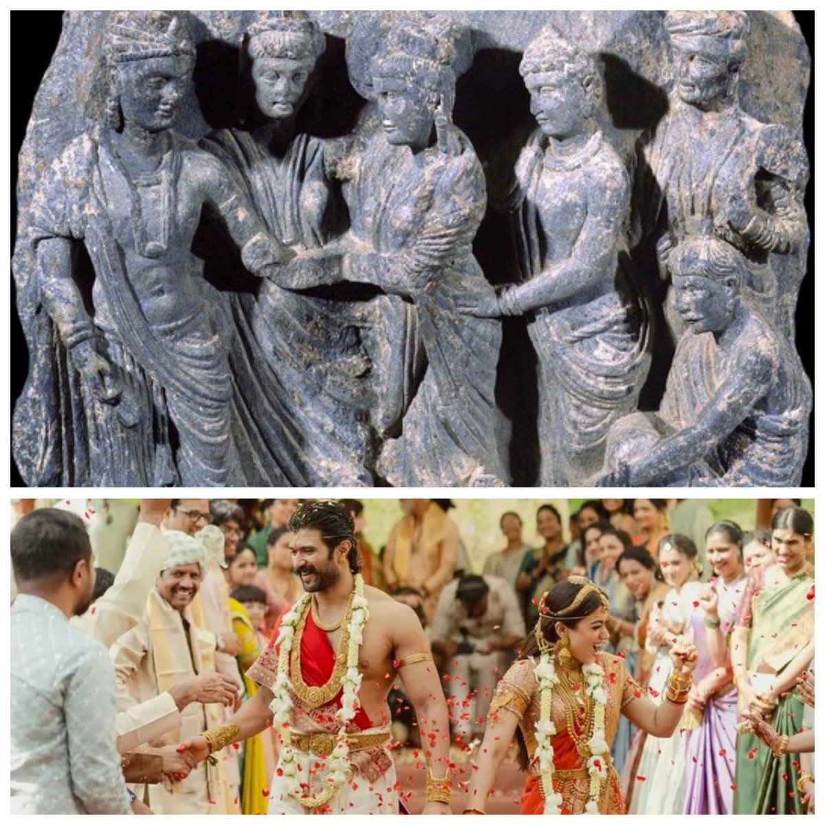 Best wishes for a new beginning. This memorable moment of yours reminds me of the historic wedding of Sakya prince Siddhartha and Koliya princess Yasodhara.