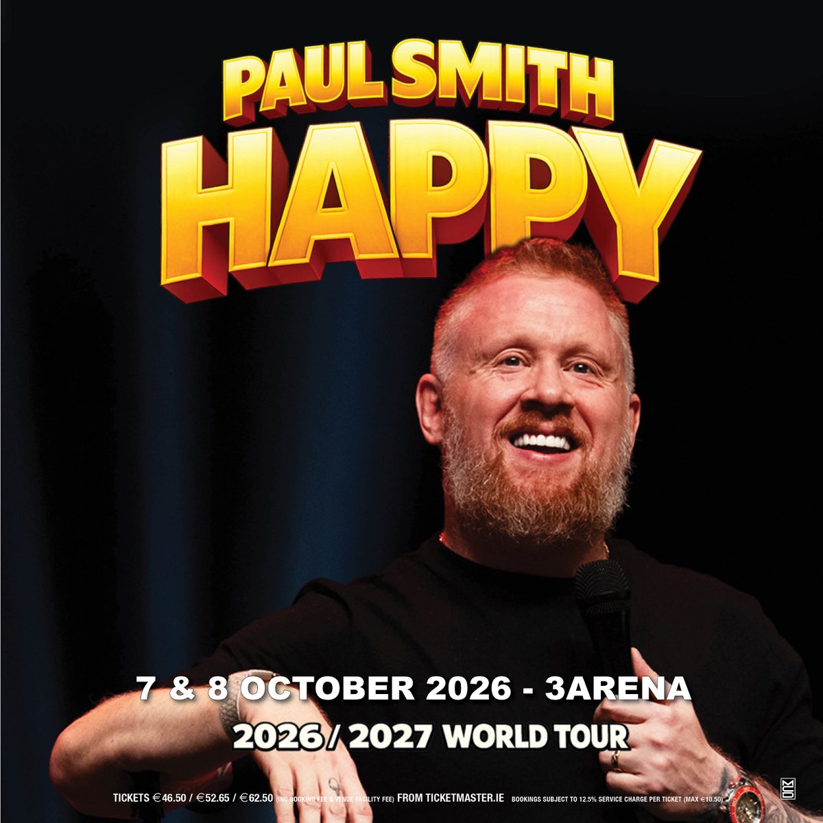 3ArenaDublin's tweet image. 🎟️On Sale Now!

Paul Smith at #3Arena

📅 Wednesday, 07 &amp;amp; Thursday 08 October 2026

If you are looking for a night full of laughs and relatable stories, this show is one you won't want to miss!