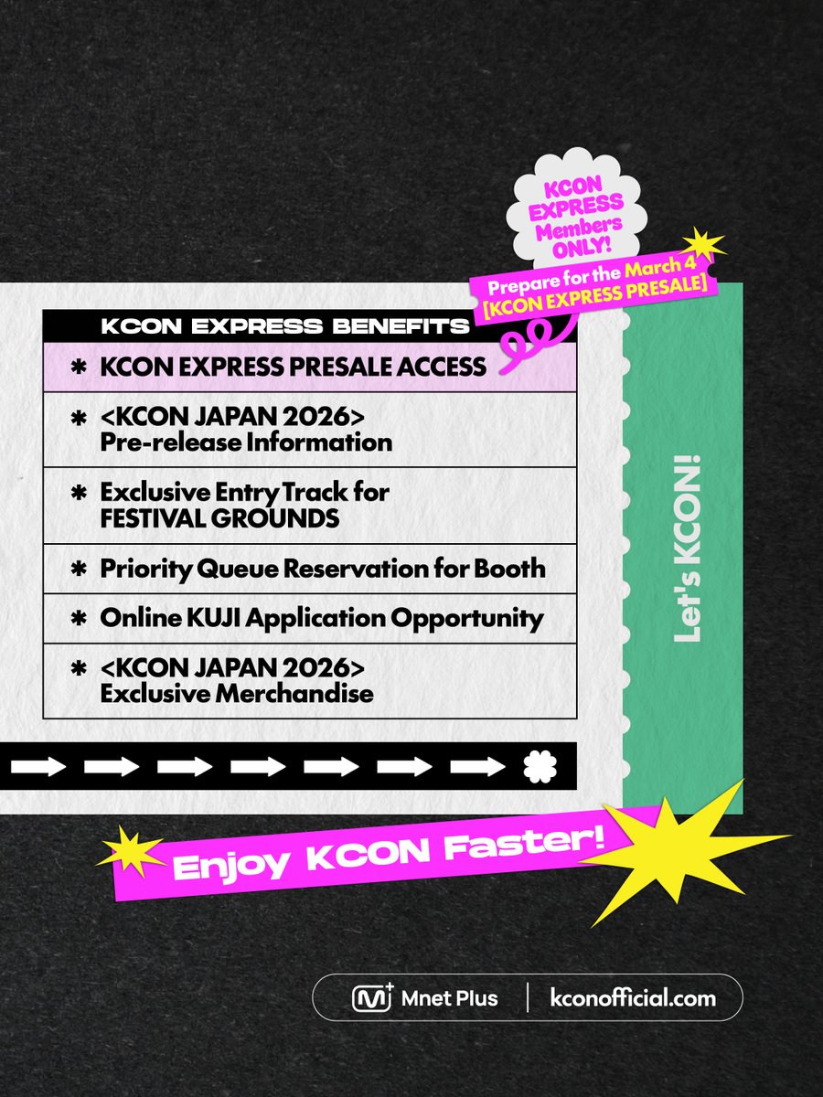 KCONJAPAN2026] 📢 REMINDER! Get ready for the March 4 🎟️ <KCON