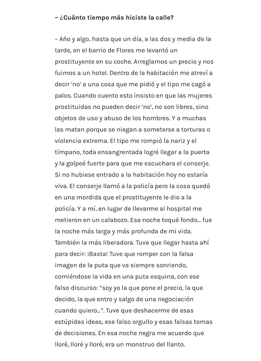 Esto de Sonia Sánchez debería leerlo todo el mundo. Abolición de la prostitución siempre.
