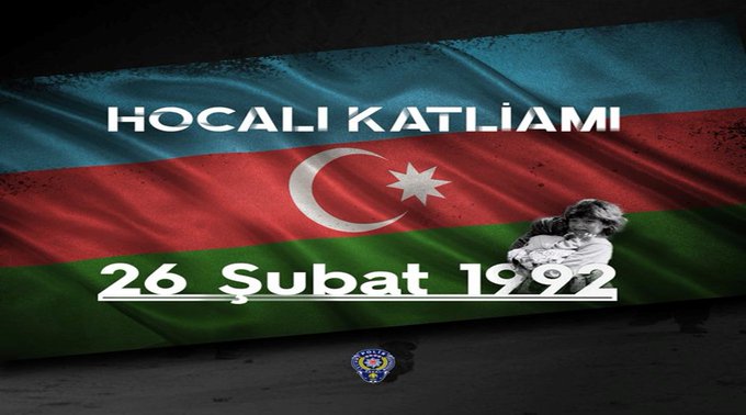 Takdim:235                                                       26.02.2026 Konu: Hocalı Katliamı Ermeniler, Ermenistan, Türkler,

Türkiye 1992'de Ermenistanın Azerbaycan karabağ katliamının üzerinden 33 yıl geçmesine rağmen hafızalarda silinmeden duruyor. Bu katliamda 613 kişi