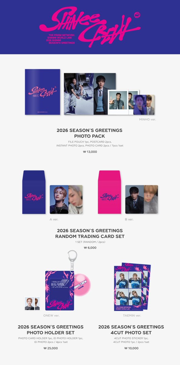 2026 SHINee SEASON'S GREETINGS OFFICIAL MERCHANDISE

📌ปิดรับ 03/03 ,เที่ยงตรง

PHOTO PACK 430
TRADING CARD 205 A|B
PHOTO HOLDER 680
4CUT  300

📝DM 
💳มัดจำได้50%
⛴️เครื่องบินรวมภาษี
📮EMS 45บาท (ใส่กล่องส่ง)
🔗facebook.com/photo.php?fbid…
#ตลาดนัดชนว #ตลาดนัดSHINee #ตลาดนัดชายนี่