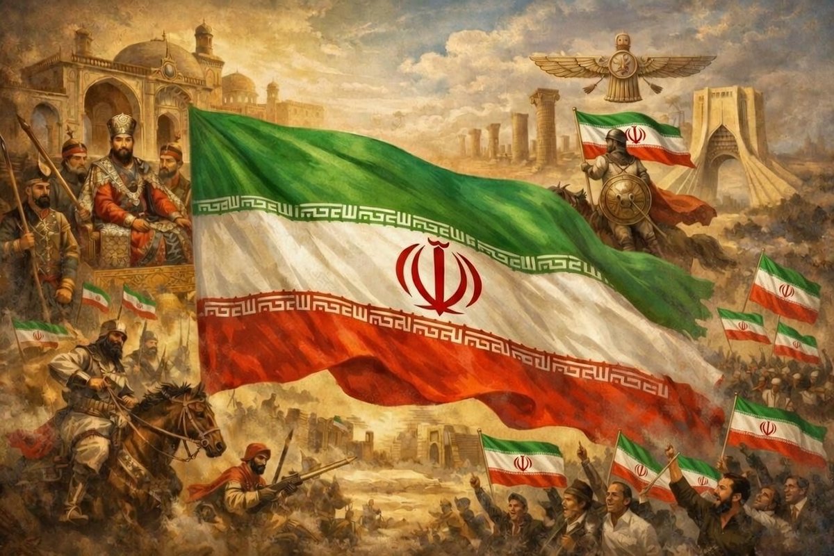 HASAN00000020's tweet photo. پرچم سه‌رنگ ایران (سبز، سفید، سرخ) ریشه در تاریخ طولانی این سرزمین دارد از دوره ناصرالدین‌شاه قاجار به عنوان نماد رسمی شناخته شد و نشان‌دهنده تداوم هویت ملی ایرانیان در گذر قرنهاست. این رنگ‌ها، پیوندی تاریخی میان گذشته و حال ملت ایجاد کرده‌اند.
#جانم_فدای_پرچم
#بورا_ایراندی https://t.co/hL7wIE8G6r