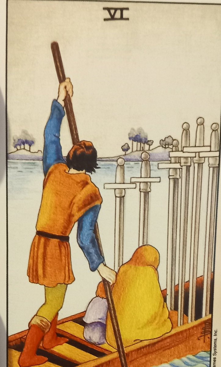 mysticjames1111's tweet image. 27/02/26
6 of Swords from the Universal Waite Tarot 
It's time to relocate.
Maybe physically, but definitely to a new place in your mind.
Former ways of perceiving who you are will be totally left behind.
#transition #movement #tarot
