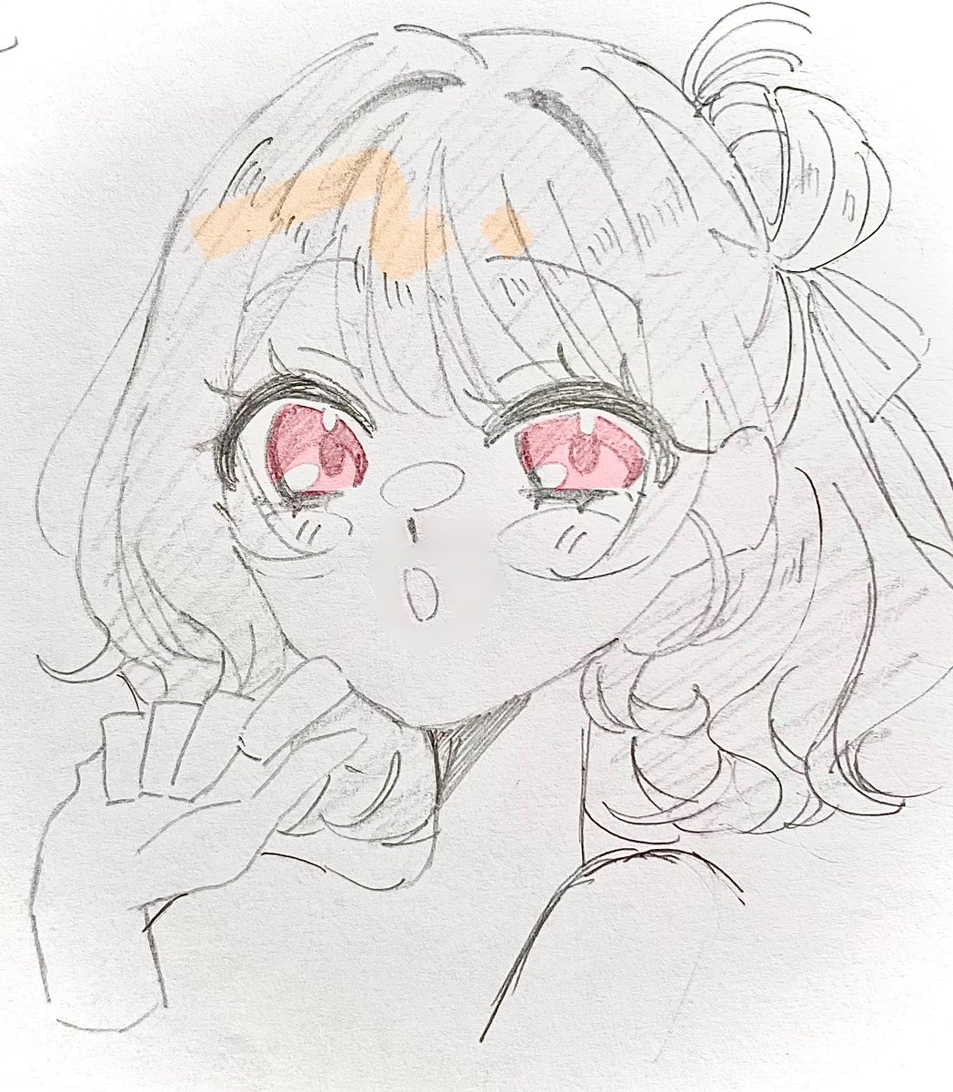 ide_suwan_rinu_'s tweet photo. ﾃﾞﾊﾟのヘアアレ見てみたいなという妄想絵(雑) https://t.co/sK9V5M0uE8