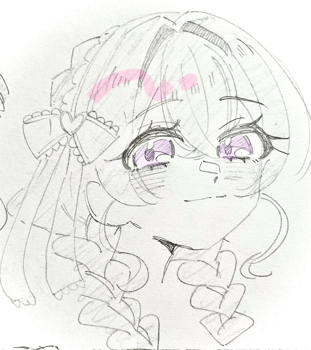 ide_suwan_rinu_'s tweet photo. ﾃﾞﾊﾟのヘアアレ見てみたいなという妄想絵(雑) https://t.co/sK9V5M0uE8