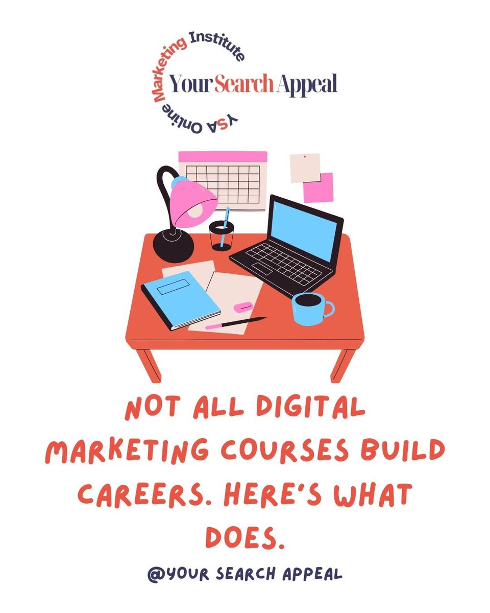 YsaInstitute's tweet photo. Not every course builds a career.

Many learners struggle in digital marketing because they get theory without direction.

At @YsaInstitute – Your Search Appeal, we focus on practical skills, niche clarity, and real-world execution - that’s why we’re here. https://t.co/XEvH6PaWXI