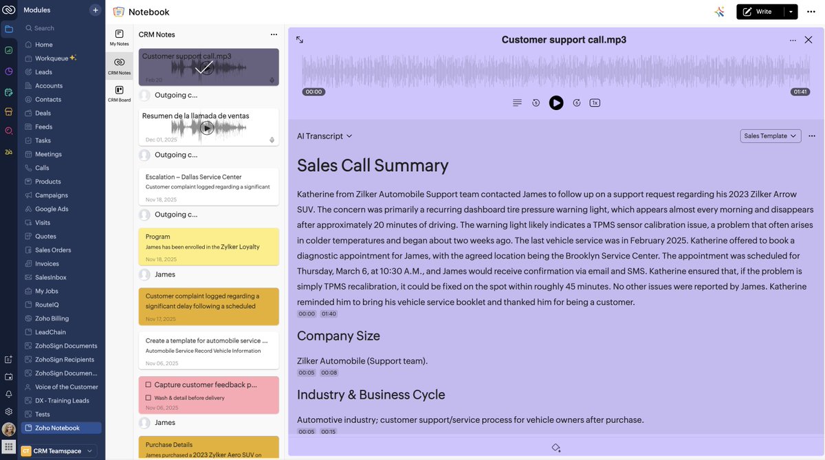 Zoho Notebook tweet media