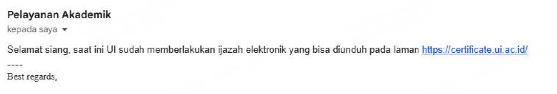 kastratofe's tweet photo. Universitas Indonesia reportedly will no longer be giving out the physical file of students diploma, leaving graduates question whether the Rp1.000.000 graduation fee is worth the pay https://t.co/Gmdse1Pnss