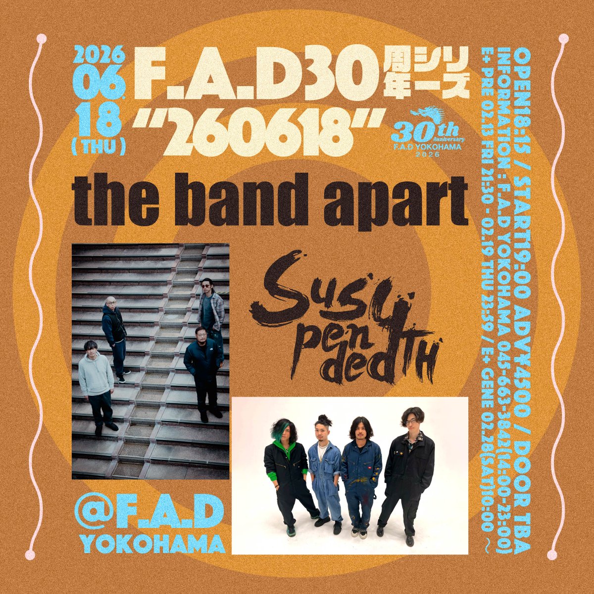 一般販売2月28日(土)10:00〜】 6.18木 F.A.D30周年シリーズ “260618
