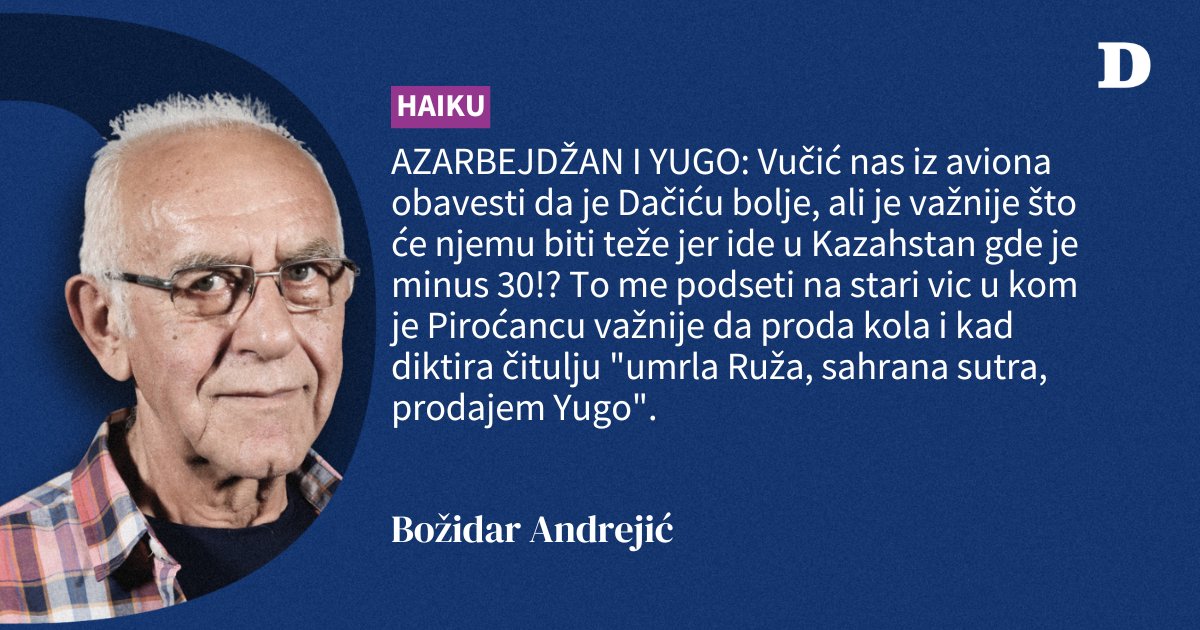 OnlineDanas's tweet image. Složio Boža #BožinSlogan #Danas @bozdobar