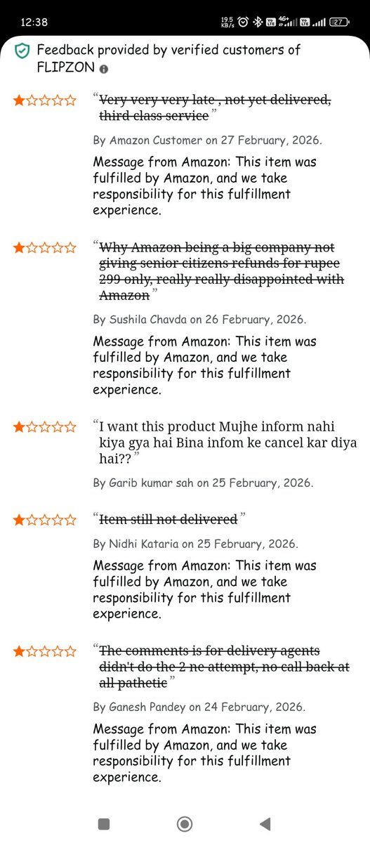 KadamAmit600's tweet photo. @amazonIN @AmazonNews_IN 
It's a highly demanding product but Amazon delivery lacks second attempts, tracking, &amp; complaint acknowledgement via sms/email. In contrast, Meesho ensures smoother, reliable service. #CustomerService #Amazon #meesho https://t.co/eVob4NlwcR