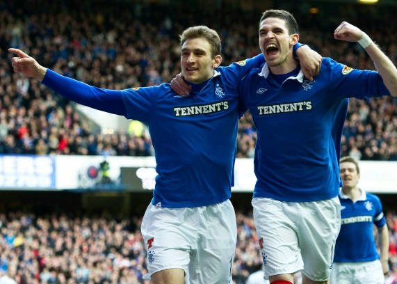 WATP72RFC's tweet photo. 🗓️ #OnThisDay 2️⃣0️⃣1️⃣1️⃣ : #Rangers close the SPL gap with Celtic to 5pts, with 2 games in hand, after a 4-0 win over St.Johnstone at Ibrox(42.1k). Nikica Jelavic(2), Kyle Lafferty &amp; Sasa Papac scored, to maintain our pursuit of #3IAR in Walter Smith's final season as our Manager. https://t.co/PdPwBZTqhW
