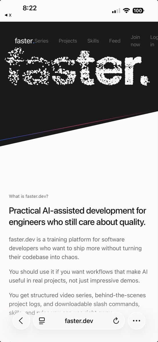 JakubGause's tweet photo. @aarondfrancis @jamonholmgren Looks cool, will definitely check it out!
One thing I noticed on my phone (iPhone 14 Pro Max)

The navbar and hero section are broken. Just letting you know, it’ll be one prompt to fix it 💪 https://t.co/8roADHPasq