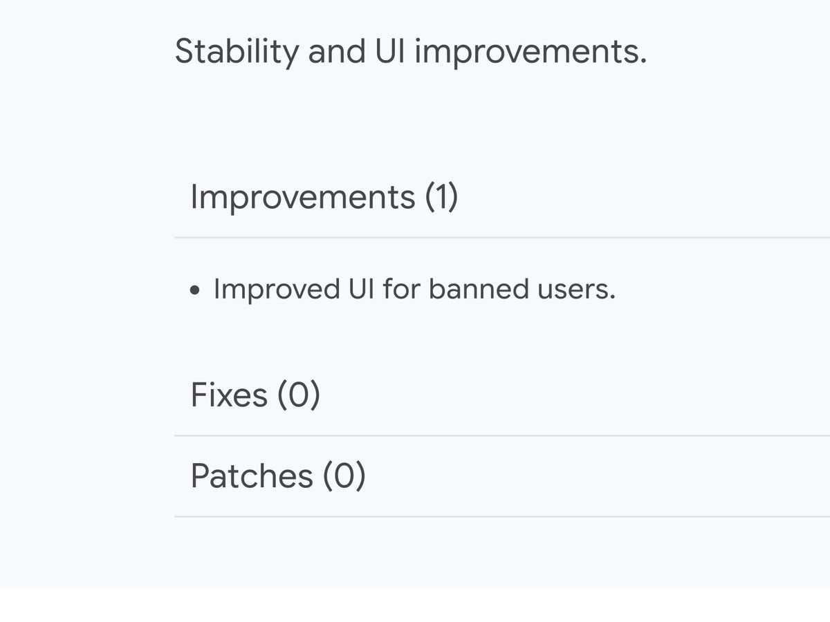 lol one of the best changelog entry I've seen lately