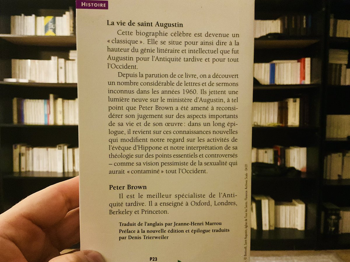 litteraire20's tweet image. #VendrediLecture Je commence cette biographie de saint Augustin.
