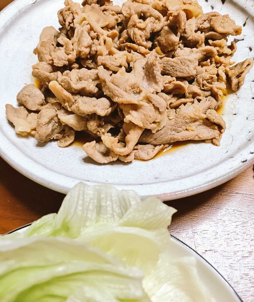 生姜焼き旨し😋🐷