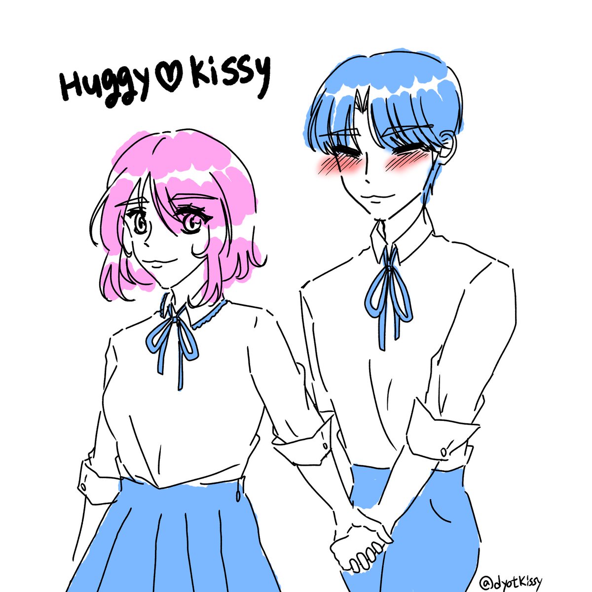 dyotkissy's tweet photo. 의인화 낙서~~

#huggywuggy #kissymissy  #PoppyPlaytime https://t.co/bQDxCoqQvI