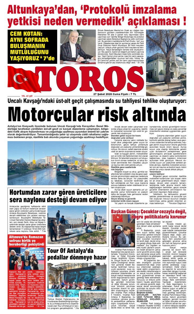 27 Şubat 2026 Cuma
Toros E-Gazete
torosgazetesi.com/egazete/egazet…