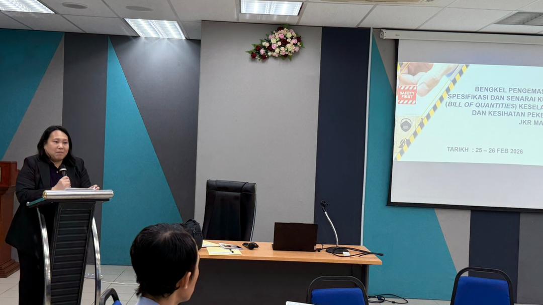 BPK_CDPK's tweet photo. 25-26/2/2026 - BENGKEL PENGEMASKINIAN SPESIFIKASI DAN SENARAI KUANTITI (BQ) KESELAMATAN DAN KESIHATAN PEKERJAAN JKR MALAYSIA https://t.co/HudijuXgtF