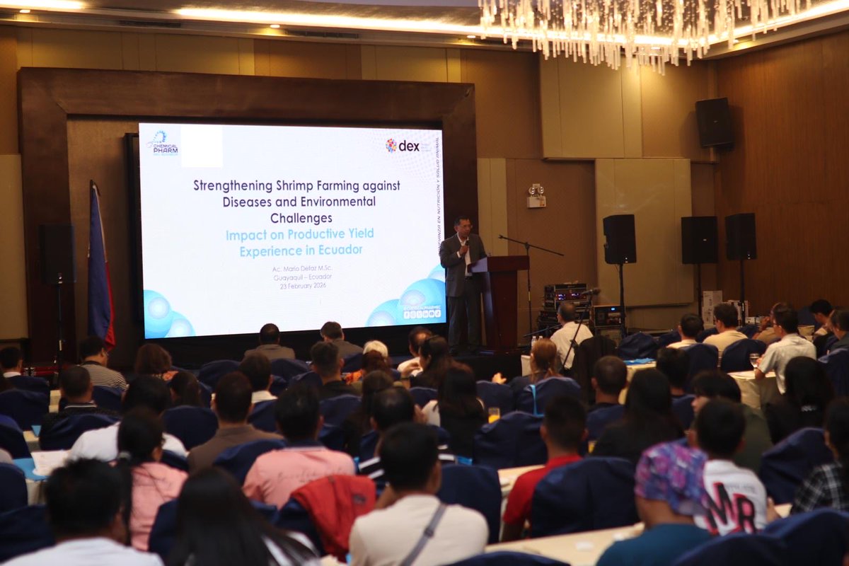 Through the congress organized in the Philippines by AgriPro &amp; Dex Ibérica, the technical experience of Chemical Pharm was shared with Southeast Asian producers, demonstrating how preventive health management drives profitability. 🤝

#dexiberica #dexteam #creciendojuntos