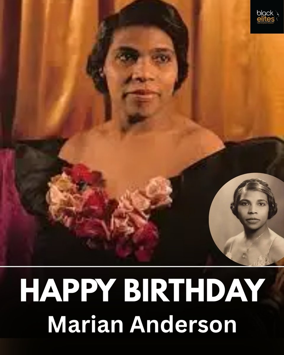 Happy Heavenly Birthday to Marian Anderson.

Today we honor a trailblazing artist whose voice transcended music and became a symbol of dignity, excellence, and civil rights progress. Born on February 27, 1897, Marian Anderson broke racial barriers in classical music at a time
