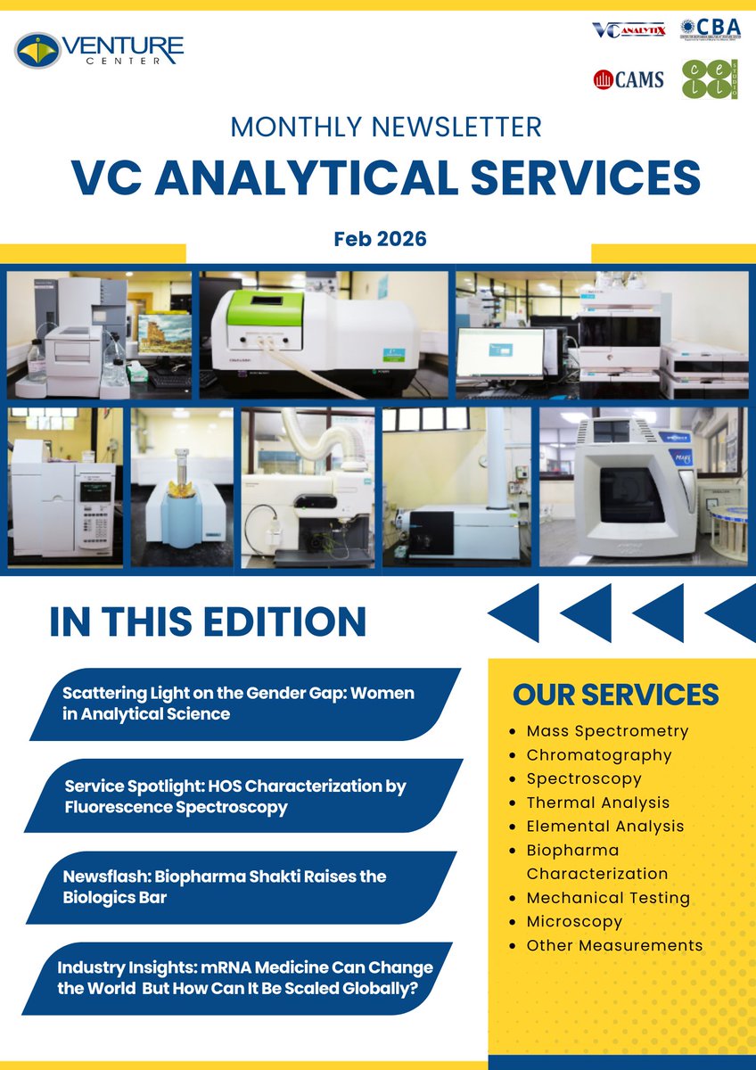 Venture Center Analytical Services tweet media