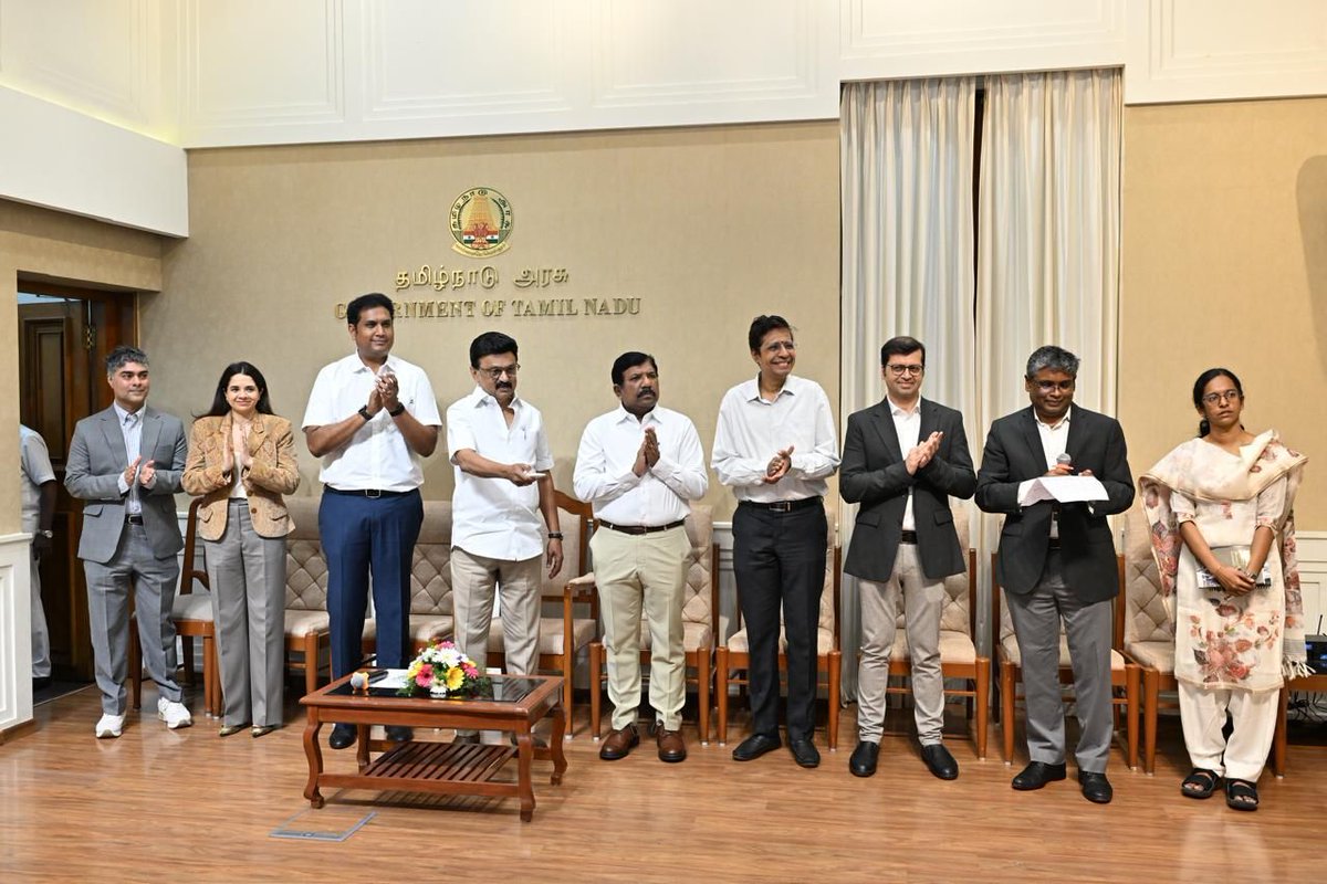 ErosUniverse_'s tweet photo. In the presence of Thiru @mkstalin, Hon’ble Chief Minister of Tamil Nadu, and @TRBRajaa, Minister for Industries, Investment Promotion & Commerce, Govt of Tamil Nadu - we launched Large Cultural Voice Models (LCVM) from Tamil Nadu, alongside EROS PersonaAI - our performance-aware voice and identity stack.

Building on India’s first Large Cultural Model and the launch of Eros Universe at the AI Impact Summit, LCVM extends our sovereign AI stack into multilingual voice - preserving emotion, cadence, and cultural nuance at scale.

Developed with Prof. V. Kamakoti and @iitmadras.
Aligned with the @OfficialINDIAai Mission.
Creating 1,000+ high-skill AI jobs in Phase I.

Ethical Cultural AI - built in India, for the world.

Read more: https://t.co/kfUhsmlsGG 

@Guidance_TN 
#ErosUniverse #EthicalAI #IndiaAI #TamilNadu #AIRevolution