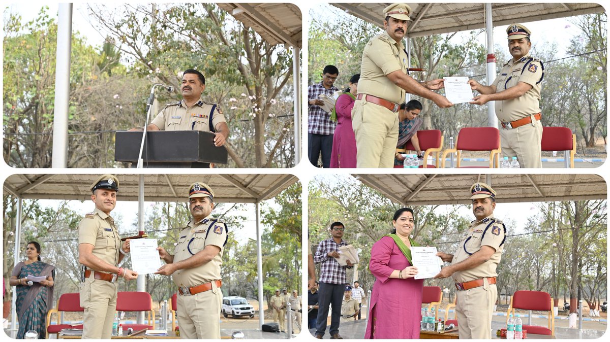 bngdistpol's tweet image. ಬೆಂಗಳೂರು ಜಿಲ್ಲೆಯ  ಡಿ.ಎ.ಆರ್ ಕವಾಯತು ಮೈದಾನದಲ್ಲಿ ಜಿಲ್ಲೆಯ ಪೊಲೀಸ್ ಅಧಿಕಾರಿ ಸಿಬ್ಬಂದಿರವರುಗಳಿಂದ ವಾರದ  ಕವಾಯತು ನಡೆಸಿ,ಉತ್ತಮವಾಗಿ ಕರ್ತವ್ಯ ನಿರ್ವಹಿಸಿದ ಅಧಿಕಾರಿ / ಸಿಬ್ಬಂದಿ ರವರುಗಳಿಗೆ ನಗದು ಬಹುಮಾನ ನೀಡಿ ಪ್ರಶಂಸಿಸಲಾಯಿತು.
#Goodwork
#Bengalurudistrictpolice