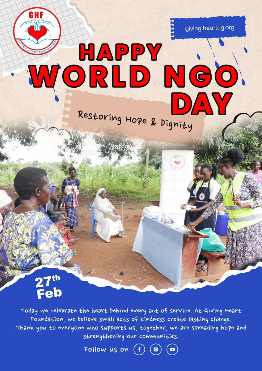 _givingheart's tweet photo. Non-profit work isn’t about the name — it’s about the heart behind it. 

This WorldNGODay, we celebrate the volunteers, partners &amp; donors who turn compassion into real change.

Thank you for being the heartbeat of Giving Heart Foundation. https://t.co/64HMJHfJQj