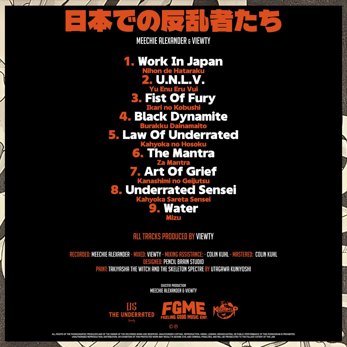 ViewtyVision's tweet photo. My first Collab album is out.
Rebels In Japan - Meechie Alexander &amp; Viewty

All tracks produced by me https://t.co/Ez80dQxseL