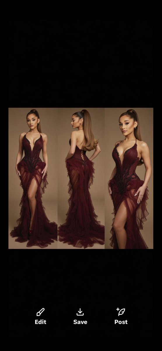 ThatG87294's tweet photo. Ariana if she wore this Dress♥️ https://t.co/VAXsz4ds3W