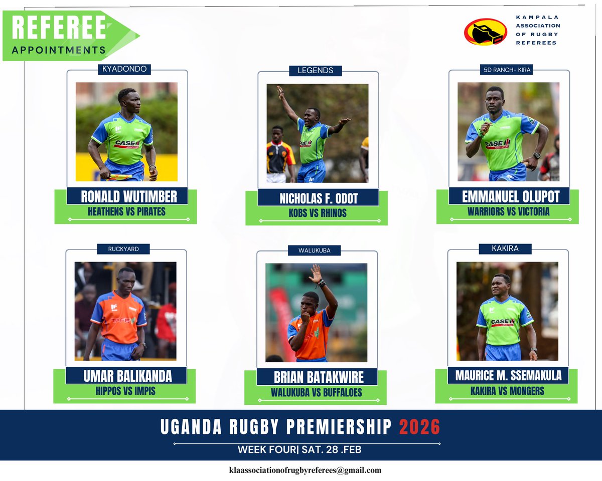 Kampala Association of Rugby Referees tweet media