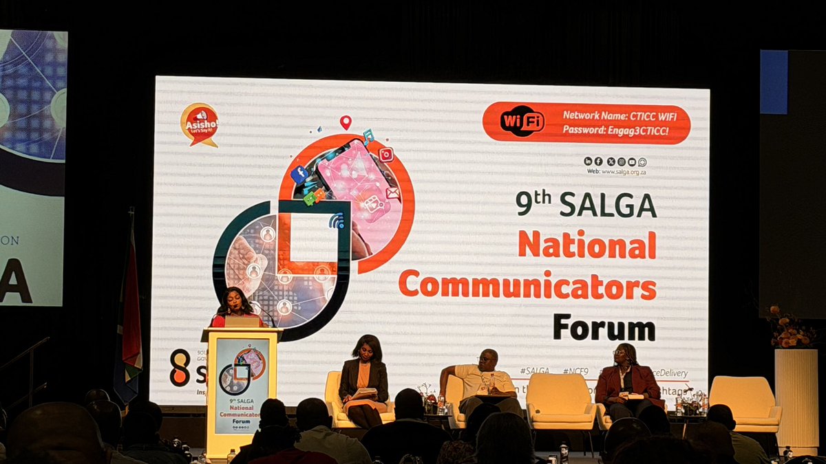 JPPMunicipality's tweet photo. Final day #NCF9! Weβre unpacking how to position municipal communication within South Africaβs broader brand strategy, leadership communication in decentralised digital environments & leveraging interactive podcasting to develop municipal content that drives citizen engagement. https://t.co/rahK4oLeDx
