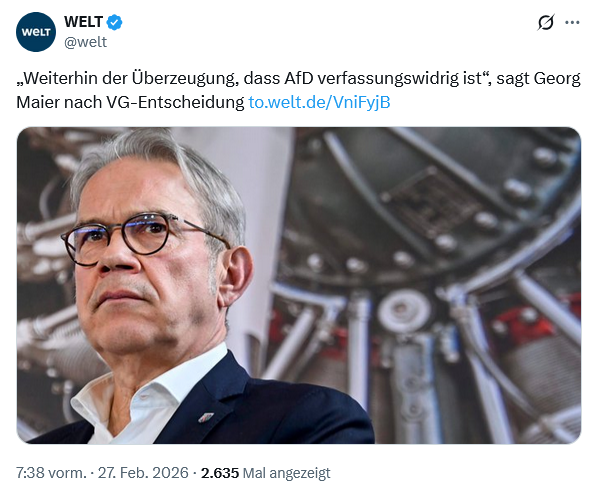 Wenn ein amtierender Innenminister aus rein ideologischen Gründen das Urteil eines deutschen Gerichts nicht akzeptiert, dann ist er ganz offensichtlich eine eklatante Fehlbesetzung und gehört umgehend aus dem Amt entfernt.