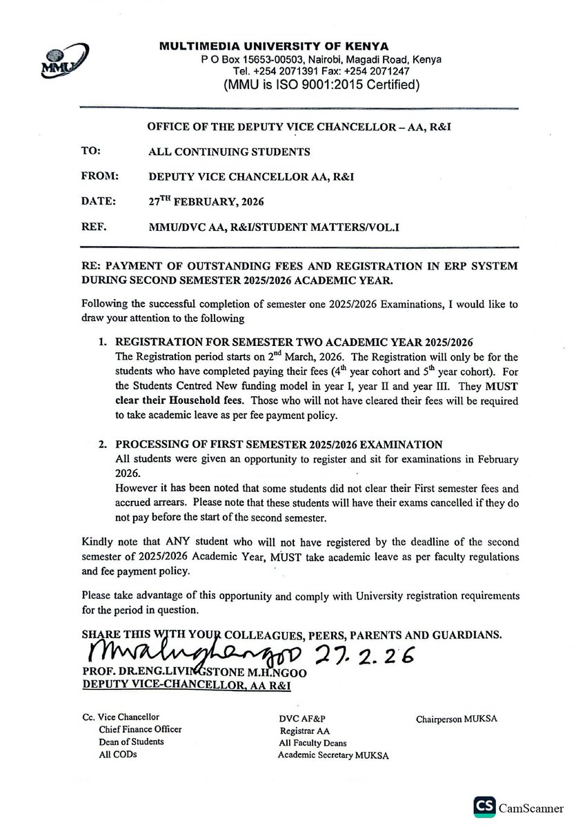 Multimedia University of Kenya tweet media