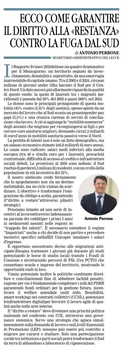 Cisl Lecce tweet media