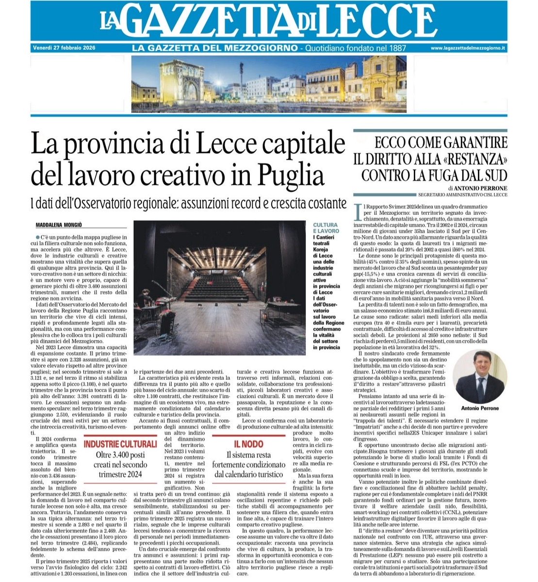 Cisl Lecce tweet media