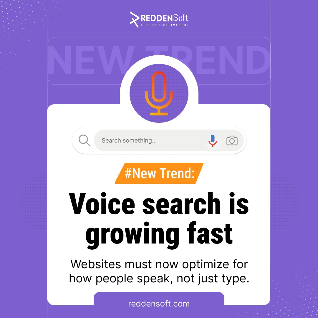 reddensoft's tweet photo. Search behavior is changing.
People now speak to devices instead of typing keywords. This shift means websites must adapt to conversational queries and natural language patterns. #Reddensoft helps businesses to stay visible in this evolving digital landscape.
#VoiceSearch https://t.co/oPcEal2iun